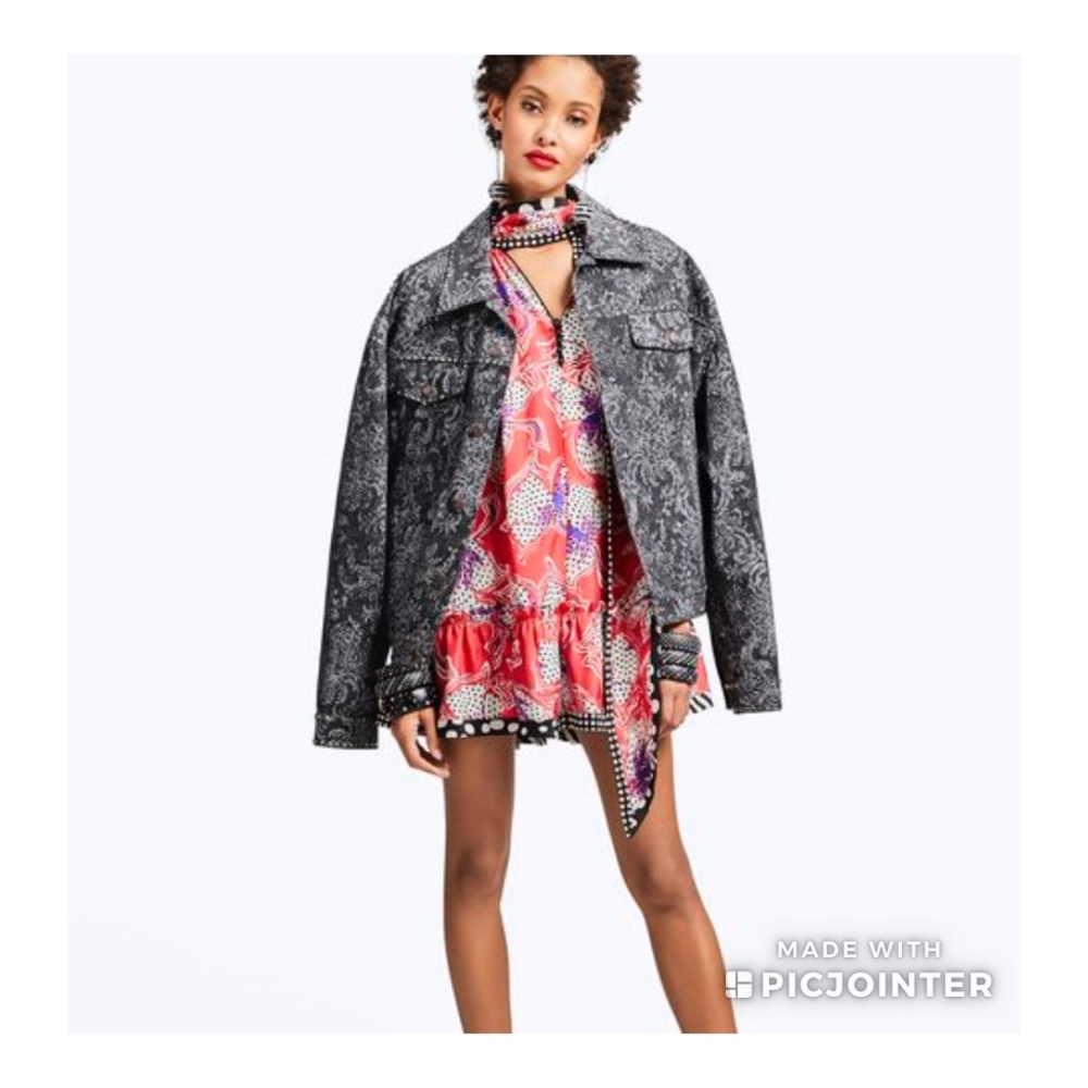 🔥MARC JACOBS Oversized Denim Bomber Jacket - Picture 2 of 8